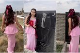 «Хайп үшін»: Аттестатын алып әкесінің басына барған мектеп түлегі көптің сынына қалды (ВИДЕО)