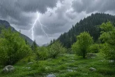 Жаңбыр, найзағай: Еліміздің барлық өңірінде дауылды ескерту жарияланды