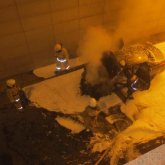 Астана орталығында көлік өртеніп кетті