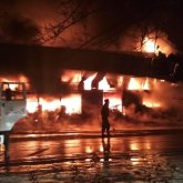 Алматы облысында базар өртеніп, 43 контейнер жанып кетті