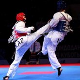 Тшановтың колледжінен қуылып, Сәпиев «тәртібі нашар» деген таэквондошы жеңіске жетті (ВИДЕО)