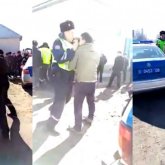 «Бытыра көздің маңайына тиген»: ІІМ Қордайда жарақаттанған полицейлердің жағдайын айтты