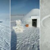 Қандасымыз қазақтың дархан даласына қардан киіз үй тігіп, көпшіліктің алғысына бөленіп жатыр (ВИДЕО)