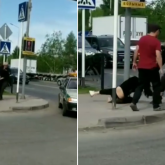 «Қызды» шашынан сүйреп, көлікке отырғызған 2 күзетшінің әрекеті ВИДЕОға түсіп қалды