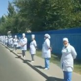 Аза тұту күнінде шымкенттік шенеуніктер флешмоб өткізді (ВИДЕО)