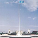 Атырауда 203 млн теңге жұмсалған ту ілетін тұғыр құлап қалды