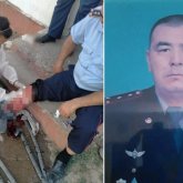 Түркістан облысында күдікті полиция капитанының аяғына пышақ салды