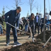 Тоқаев Ботаникалық бақта көшет отырғызды