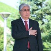 Қасым-Жомарт Тоқаев Мемлекеттік ту көтеру рәсіміне қатысты