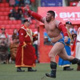 Қазақ палуаны Моңғолияда жоғары дәрежелі «Мемлекеттік піл» атағын жеңіп алды