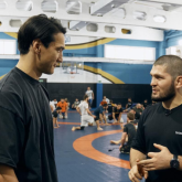 Нұрлан Сабуров пен Хабиб Нурмагомедов жаттығу өткізді