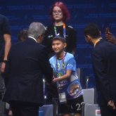 Президент Ресейде 10 жастағы қазақ футболшысымен кездесті