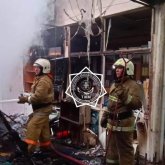 Алматыда базар өртенді