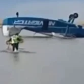 Арқалықта құлаған ұшақта инфаркт алған науқас болған (ВИДЕО)