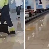 Алматы әуежайының жаңа терминалын су басты (ВИДЕО)