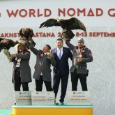 Көшпенділер ойындарында Құсбегіге автокөлік кілті табысталды