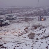 Сауд Арабиясында қар жауды (ВИДЕО)