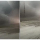 Рудныйда жылу құбыры жарылып, үйлер жылусыз қалды (ВИДЕО)