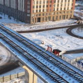 Астанада LRT-ның рельсі төселе бастады