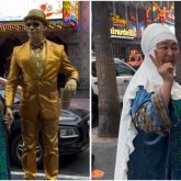 «Нағыз әже»: Голливудта кимешекпен қыдырған ақжаулықты ана жұртты тәнті етті (ВИДЕО)