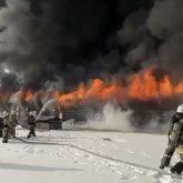 Алматыда тағы бір қойма өртенді (ВИДЕО)