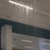 Жөндеуден өткен Алматы әуежайы тағы да су астында қалды