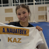 Пара дзюдошы Ақмарал Науатбекке ерекше мәртебе берілді (ФОТО)