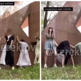 Павлодарда Жеңіс саябағында жас қыздар ұятсыз би билеген (ВИДЕО)