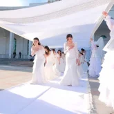 «Тарихи сәт»: Қазақстанда алғаш рет 25 келіннің беташары бір мезетте жасалды (ВИДЕО)