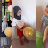 «Балаға обал болды»: Қыздарына хиджаб кигізген Айдана Меденова сынның астында қалды (ВИДЕО)