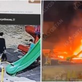 Жезқазғанда үш бала ойын алаңын қасақана өртеп жіберген (ВИДЕО)
