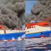 Индонезияда 300-ге жуық жолаушысы бар паром отқа оранды (ВИДЕО)