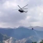 Ақсай шатқалында өрт шықты (ВИДЕО)