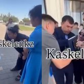 Қаскелеңде алты баланың анасы әкімдік алдында өзін өртемек болды (ВИДЕО)