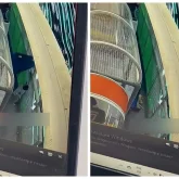 Ақтауда 3 жасар баланың үстіне 50 келілік аттракционның бір бөлігі құлап кетті (ВИДЕО)