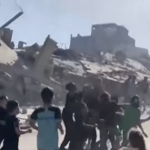 Израиль Газа секторында бір тәулікте 100 нысанға соққы жасады (ВИДЕО)