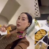 «Ішкен-жегенін айтады»: Қарақат Әбілдина мектепте жайылған дастарханды көрсетіп сынға қалды (ВИДЕО)