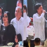 «Мас қой, шешесі ұялып тұр»: Әкесінің тойында әзер тұрған Қайрат Нұртас қызу талқыға түсті  (ВИДЕО)