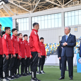 Президент Қызылорда қаласындағы орталық стадионға барды