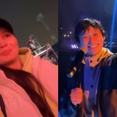 «Қасында жүрмін»: Жұлдыз Әбдікәрімова күйеуін концерт алдында қолдауға арнайы келген