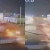 Бейнеуде 17 жастағы бала рөлге отырып, полиция көлігін соғып кетті