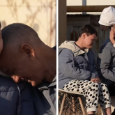 «Ешбір ер әйелінің артында қалмасын»: Маскадағы жігіт ауыратын қызы бар жалғызбасты әкеге үй сыйлады (ВИДЕО)