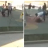 «Тұра алмай, жатып қалған»: Алматыда ер адам кішкентай баланы аямай теуіп жіберді (ВИДЕО)