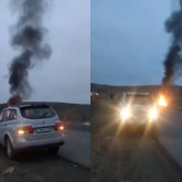 Қарағандыда инкассаторлық көлік өртеніп, жүргізуші көз жұмды (ВИДЕО)