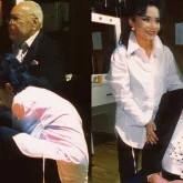 «Махаббатым»: Жас келіншектің Асанәлі Әшімовтің аяғын уқалап отырған сәті тарады (ФОТО)