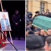 «Тойда жүргендей»: Асанәлі Әшімовтің жаназасына барған Сәкен Майғазиев сынға қалды