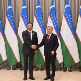 Геннадий Головкин Өзбекстан президенті Шавкат Мирзиёевпен кездесті (ФОТО)