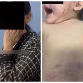 Талдықорғанда ер адам әйелі мен 3 жасар баласын оңдырмай сабаған (ВИДЕО)