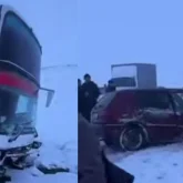 Жамбыл облысында жеңіл көлік автобусқа соғылып, бір адам қаза тапты
