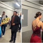 «Айрықша сәт!»: Головкин мен Шайдоров София Самоделкинаны құттықтап, гүл шоқтарын сыйлады (ВИДЕО)